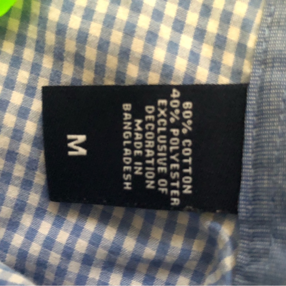 CHAPS Blue Checkered Men's Shirt - Picture 3 of 4